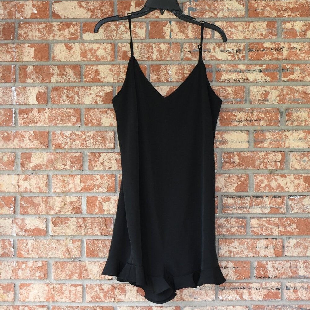 Aqua Black Romper